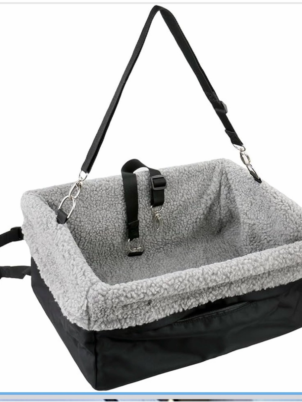 Dog Car Seats for Small Dogs, Upgrade Dog Booster Seat with Metal Frame folds